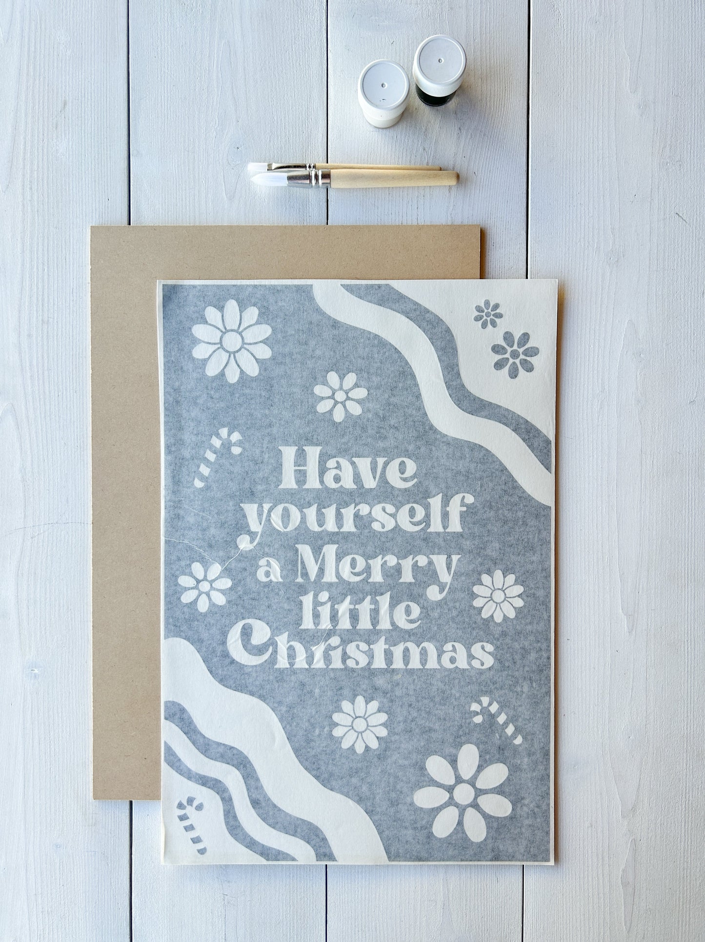 Have Yourself a Merry Little Christmas Wood Sign Board | DIY Kit - Homeworks Etc ®