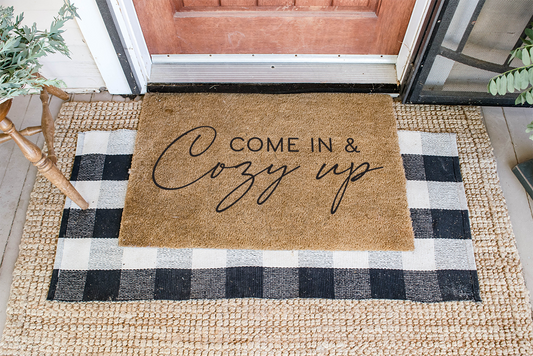 Come in and Cozy Up DIY Doormat | DIY Kit - Homeworks Etc ®