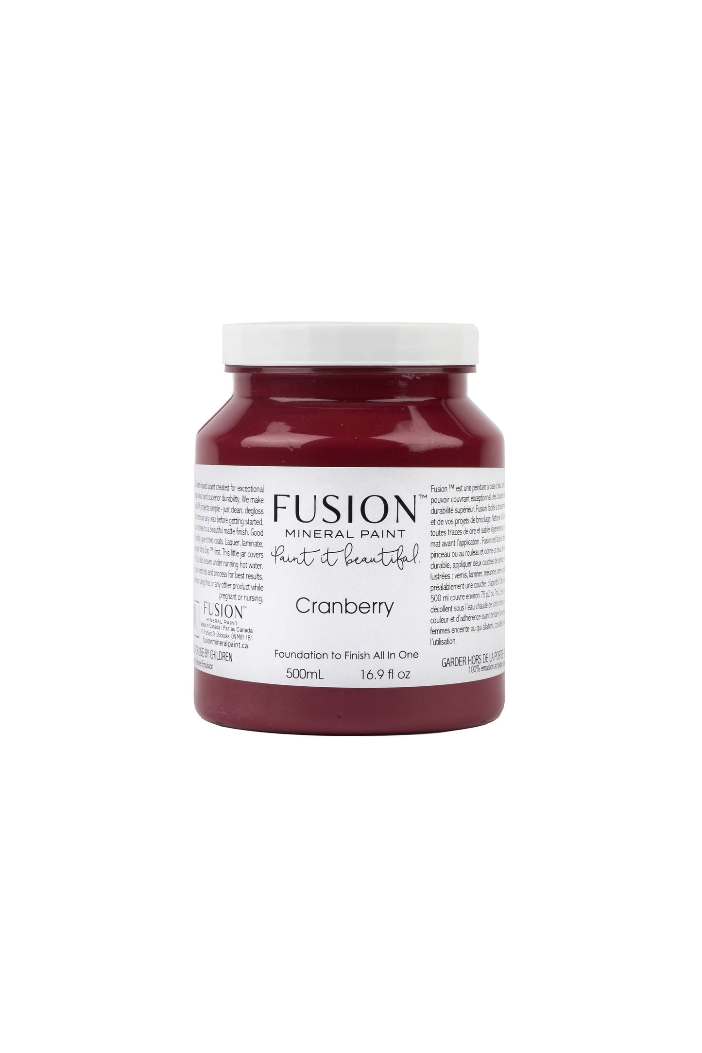 Cranberry | Fusion™ Mineral Paint (Tester and Pint Size) - Homeworks Etc ®