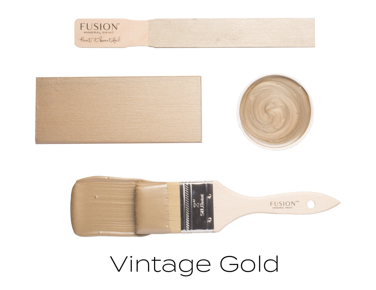 Metallic Vintage Gold | Fusion™ Mineral Paint - Homeworks Etc ®
