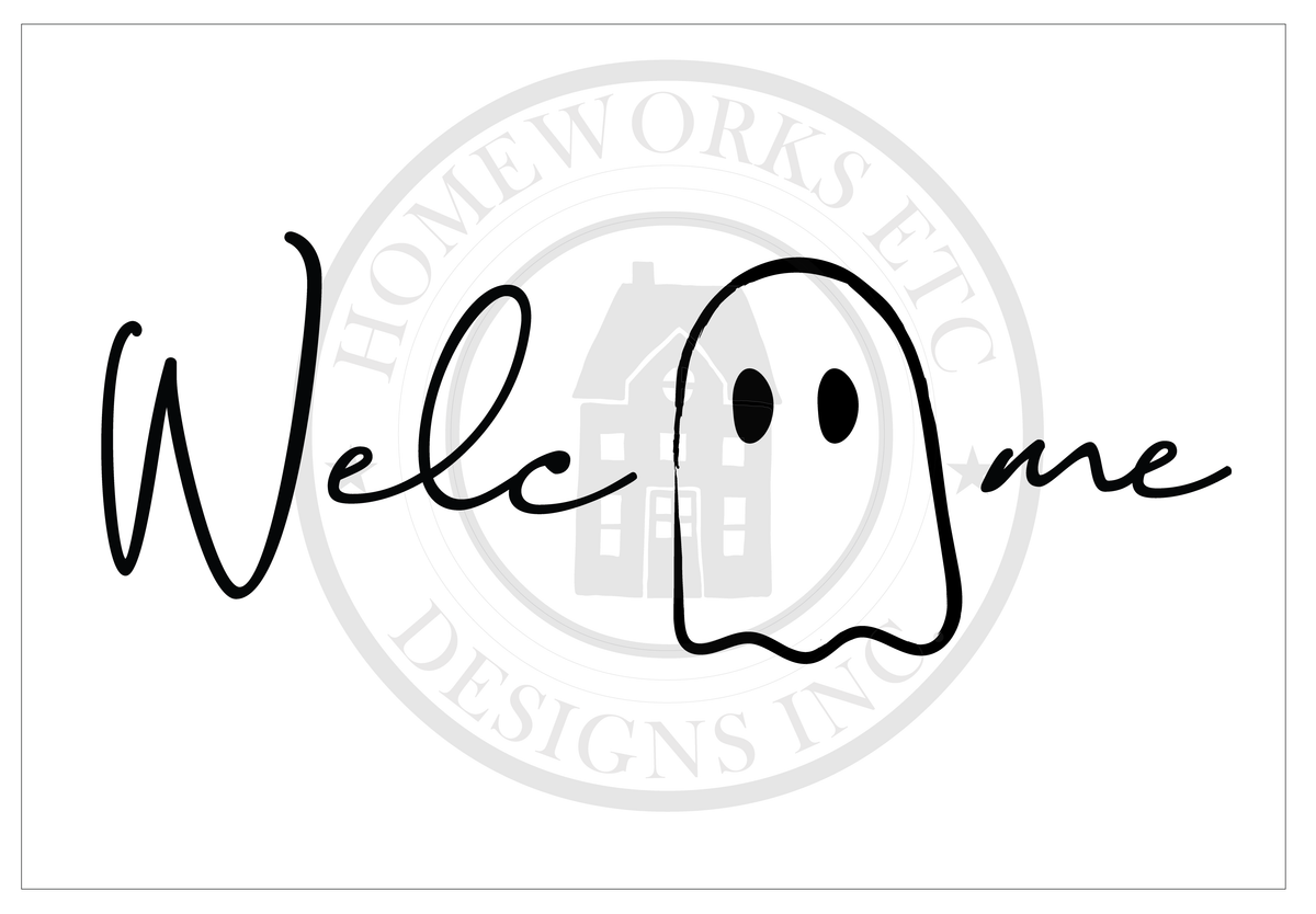 Welcome Ghost Welcome w/ Ghost DIY Door Mat | DIY Kit – Create Everyday