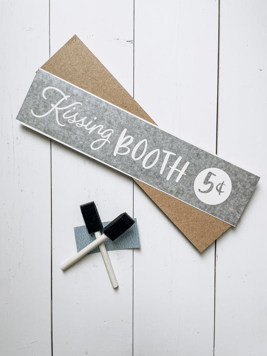 Kissing Booth Signature Sign | DIY Kit - Homeworks Etc ®