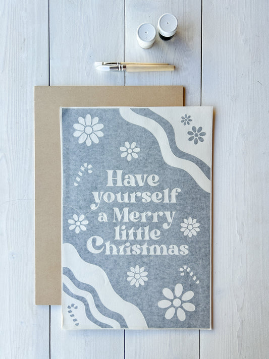 Have Yourself a Merry Little Christmas Wood Sign Board | DIY Kit - Homeworks Etc ®