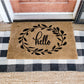 DIY Hello Wreath DIY Door Mat