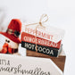 DIY Nostalgic Hot Cocoa Christmas Tiered Tray decor | DIY Kit - Homeworks Etc ®