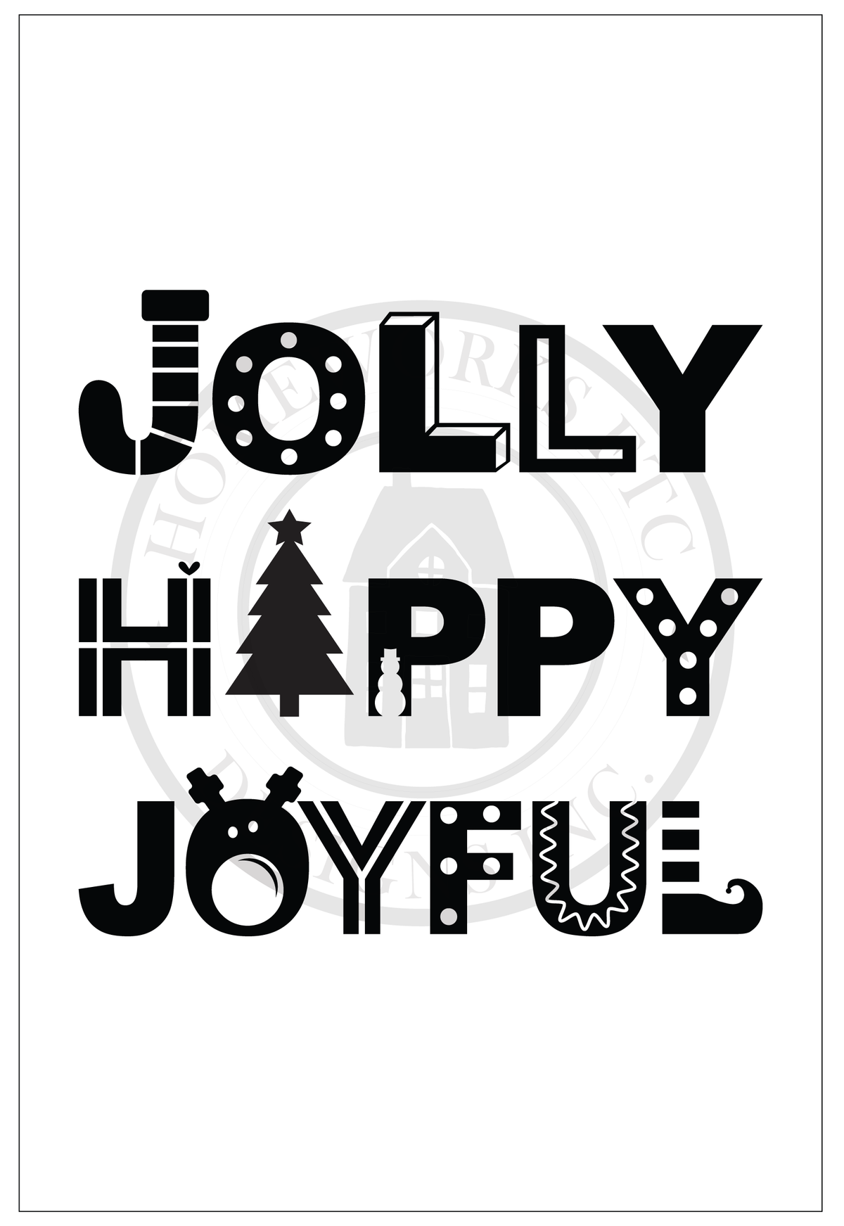 Christmas Poster Board Signs | DIY Kit - Homeworks Etc ®
