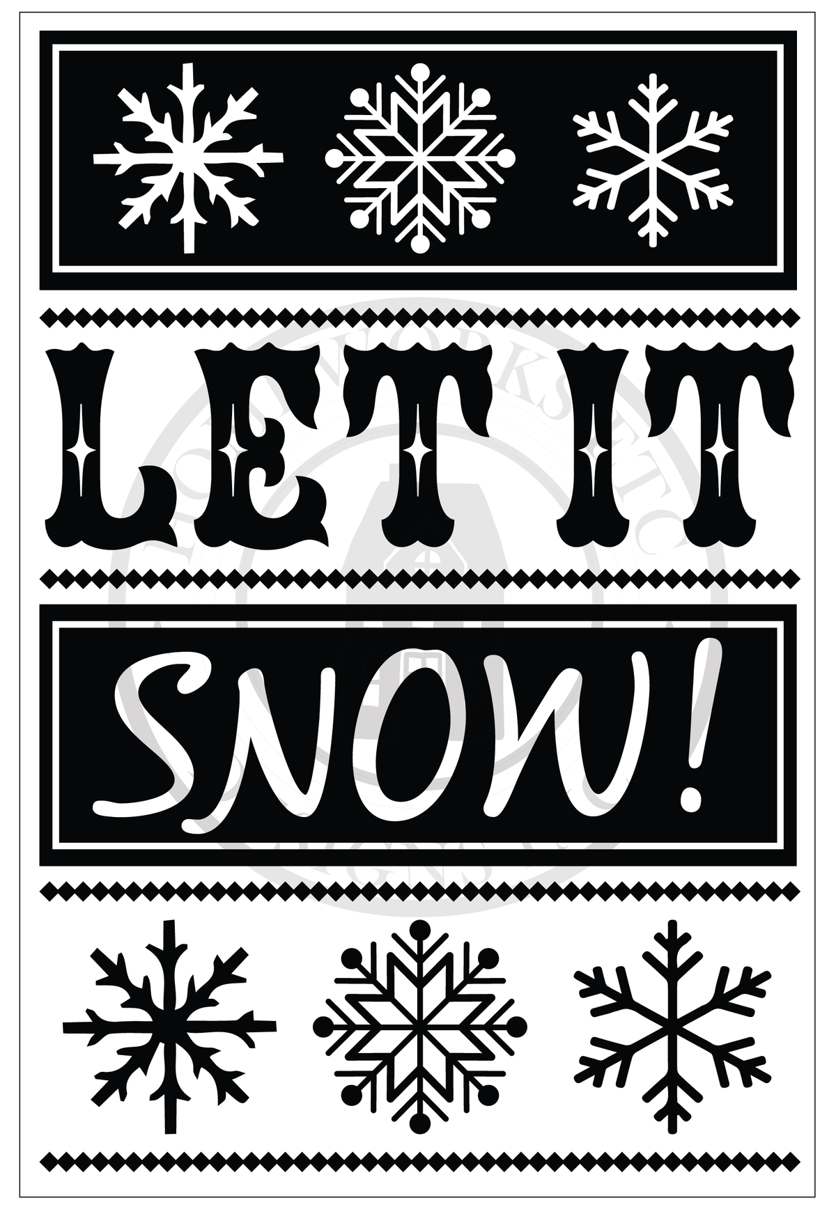Christmas Poster Board Signs | DIY Kit - Homeworks Etc ®