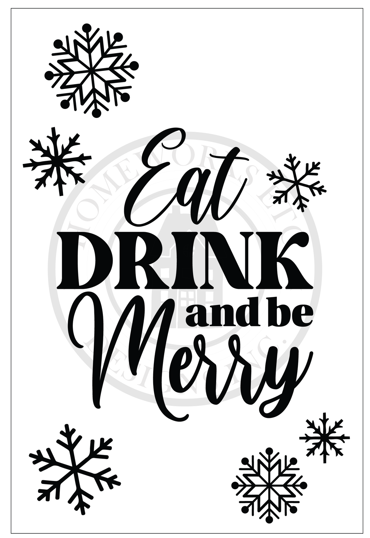 Christmas Poster Board Signs | DIY Kit - Homeworks Etc ®