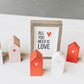 Mini Heart House Set of 6 - Homeworks Etc ®