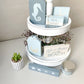 DIY Beach Themed Tiered Tray decor | DIY Kit - Homeworks Etc ®