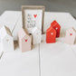 Mini Heart House Set of 6 - Homeworks Etc ®
