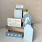 DIY Beach Themed Tiered Tray decor | DIY Kit - Homeworks Etc ®