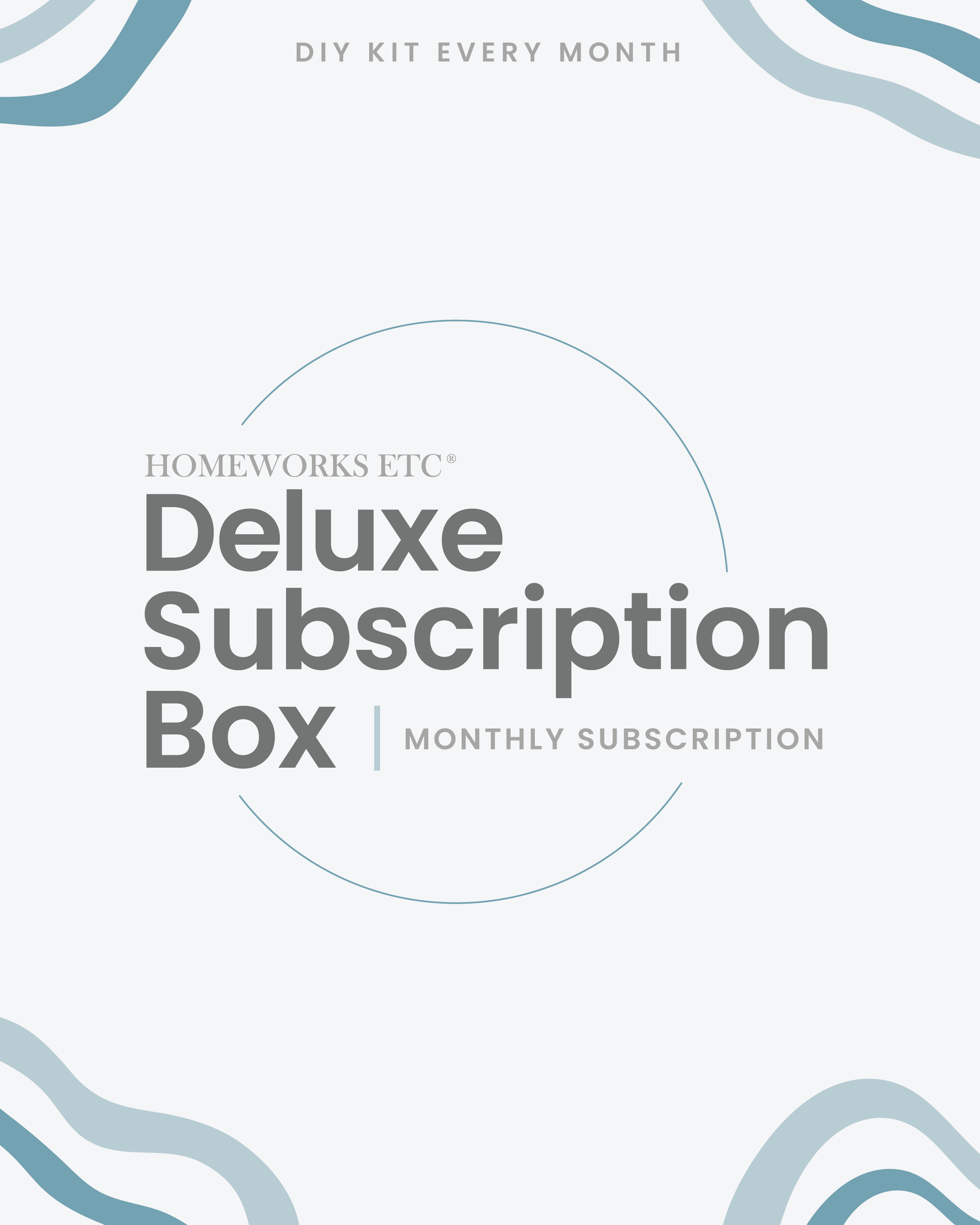 Tiered Tray Decor  | Deluxe DIY Box Subscription - Homeworks Etc ®