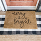 Merry & Bright DIY Doormat | DIY Kit - Homeworks Etc ®